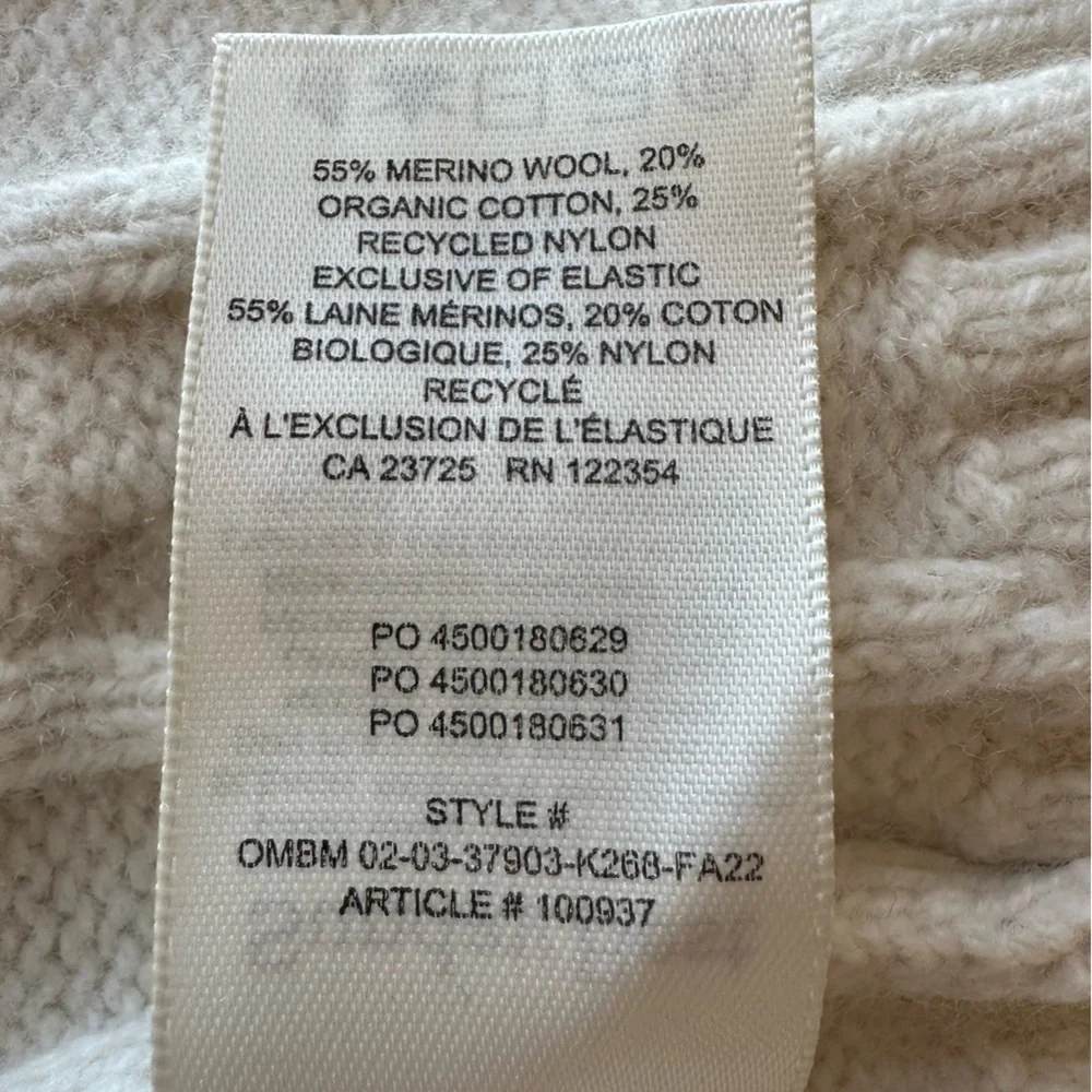 Aritzia Sunday Best Peggy Cropped Cable-knit Sweater.  Size Medium - Picture 9 of 10
